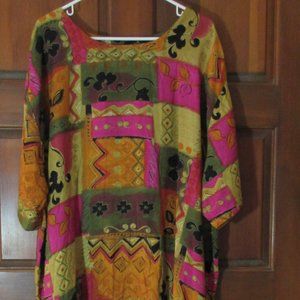 Colorful Short Sleeve Dress Size 20W